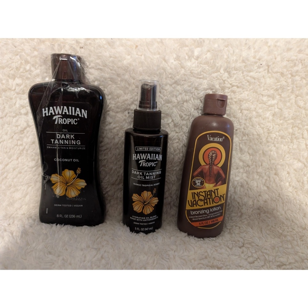 Hawaiian Tropic Dark Tanning Coconut Oil & Instant vacation Lotion
